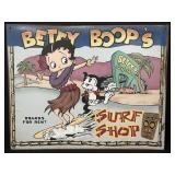 2003 Betty Boop's Surf Shop tin sign 12 x 15in