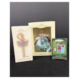 (3) Barbie Ornaments