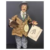 Vtg. Paper Mache Victorian Caroler