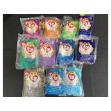 (11) 1998 McDonalds Ty Teenie Beanies, new.
