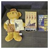 Titanic VHS Movies & Teddy Bear