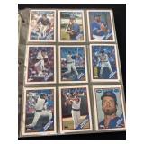 1988 Topps Baseball Cards in album