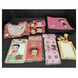 Betty Boop memorabilia, purse, wallets, top