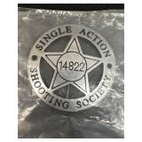 Shooting Badge single action society