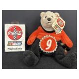 Coca-Cola Nascar bear and playing cards