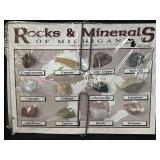 (2) Rocks & Minerals of Michigan Display cards