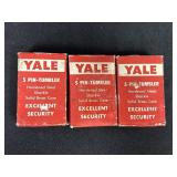 3 Yale 5 Pin-Tumbler padlocks 774