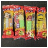 (4) Pez Candy Dispensers: Star Wars, Garfield,