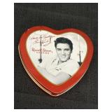 Elvis Presley Russell Stover Candies heart tin,