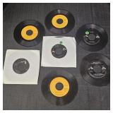 (7) Elvis Vinyl 45 Records: My Little Friend,