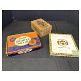 3 vtg cigar boxes.  Dover Crooks box is slightly