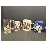 4 Elvis mugs/coffee cups
