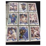 1990 Fleer Baseball collector cards in album
