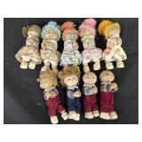 (9) Vtg. 3.5in. Cabbage Patch Kids Doll Clip on