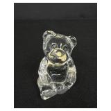 Princess House Crystal Teddy Bear Paper Weight