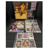 Magic Johnson collector cards, photo & wall