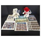 commemorative 32 & 42 cent USA postage stamps &