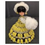 Handmade Beaded Doll made w/ safety pins