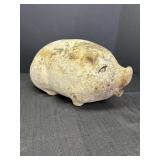 United Gift Mfg. Co. chalkware piggy bank, worn