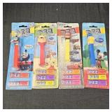 (4) Pez Candy Dispensers: Winnie the Pooh, Cars,