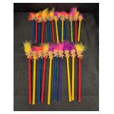 (23) Good Luck Troll Pencils variety of colors New