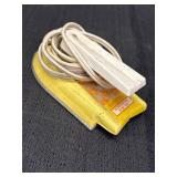 Vtg Gabriel Toy Iron: Yellow Metal, plastic