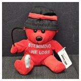 Red Verizon Fishing Bear w/ Stemming Line Loss