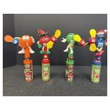 4 M&M's Candy Fan novelties, 2 of the 4 fans spin