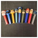 (9) Vintage Pez Candy Dispensers: Santa, Rusty