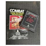 Combat Atari video game cartridge & instructions