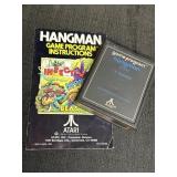 Hangman Atari video game cartridge & instructions