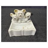 Japan Lusterware Dog Ashtray