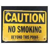 Caution NO SMOKING Sign