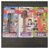 (3) Pez Candy Dispensers: Marvel, Star Wars, &