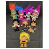(8) Russ Troll Dolls in variety of costumes