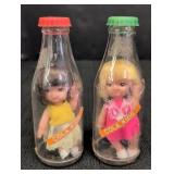 (2) Cola Kids in plastic bottles 5in tall