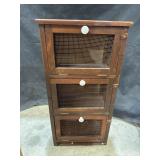 Wire Door Potato Storage Bin
