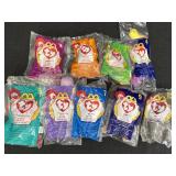 (9) 1998 McDonalds Ty Teenie Beanies, new.