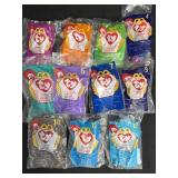 (11) 1998 McDonalds Ty Teenie Beanies, new.