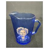 Shirley Temple Cobalt Blue Small Pitcher