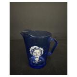 Shirley Temple Cobalt Blue Small Pitcher