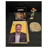 Larry Bird memorabilia, figurine, coasters, mug &