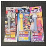 (3) Pez Candy Dispensers: Transformers, Marvel, &