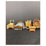Miniature Wooden Doll Furniture
