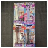 (4) Pez Candy Dispensers: Frozen, My Little P