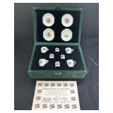 Chilton-Globe Holiday Barbie miniature china tea