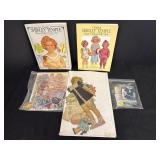 Variety of Shirley Temple Paper Dolls & wooden