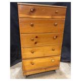 5 Drawer Chest of Drawers on Casters