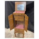 Oak Jewelry Armoire