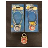 3 Slaymaker Locks, 2 are cable locks